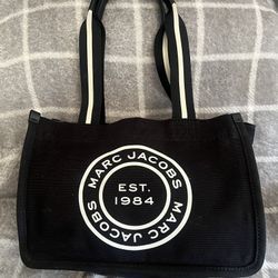 Marc Jacob Tote Bag Canvas Size Large Black 