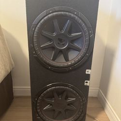 2x 12” Kicker CompVR Subs + Box + 1500W Amp (Full Setup, Ready to Install)