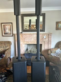 QSC KC 12 Speakers With Padded Sub Cases