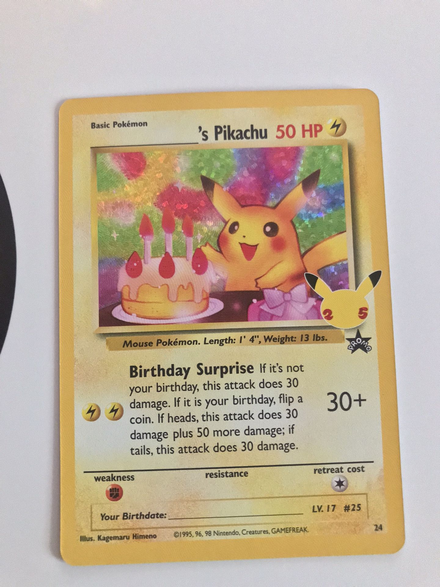 Birthday Pikachu