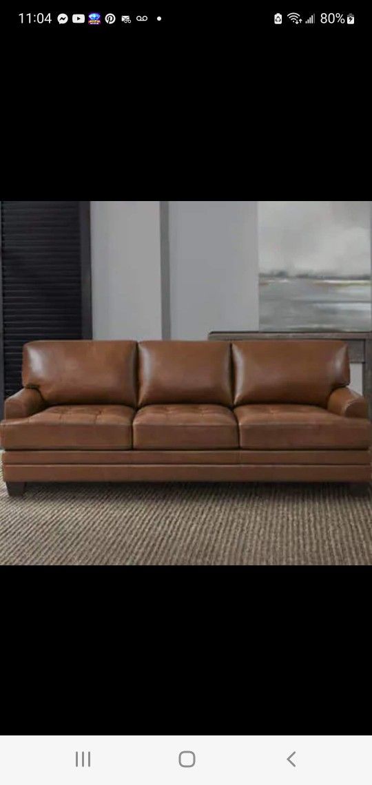 Carmel Leather Sofa (NEW)