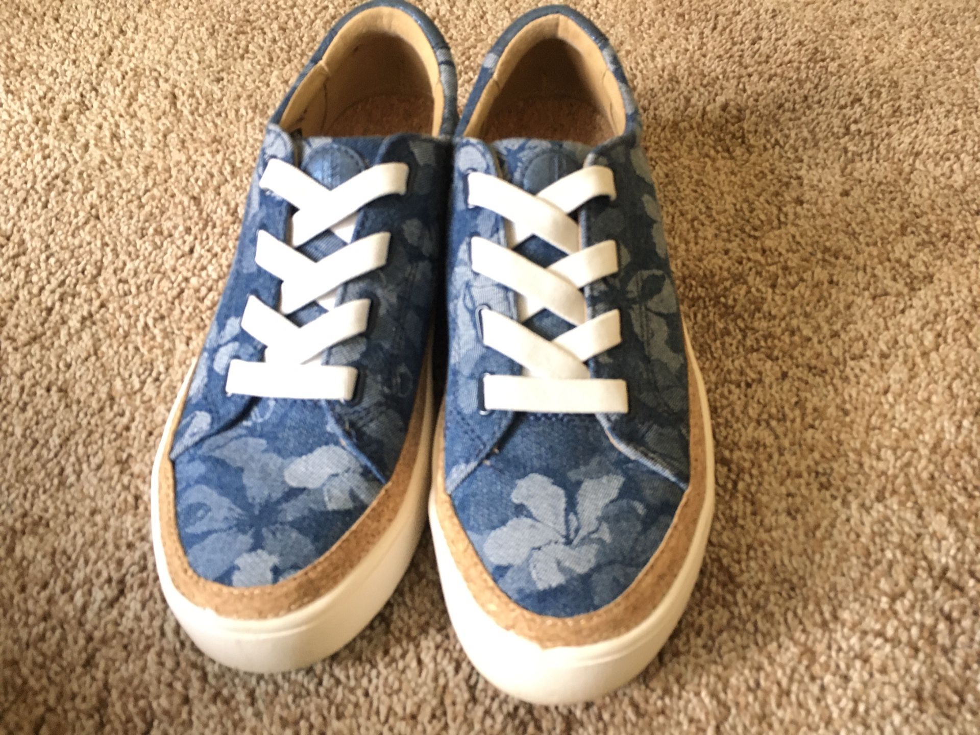 Denim Sneaker/size 7 1/2 New