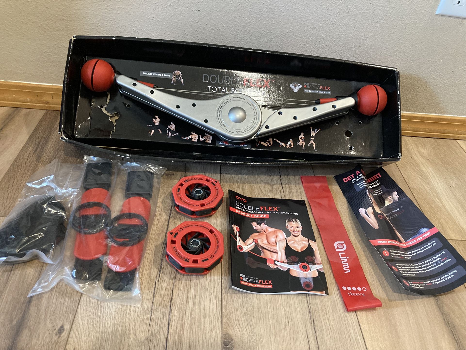 OYO DoubleFlex Home Portable Travel Gym & Accessories Never used