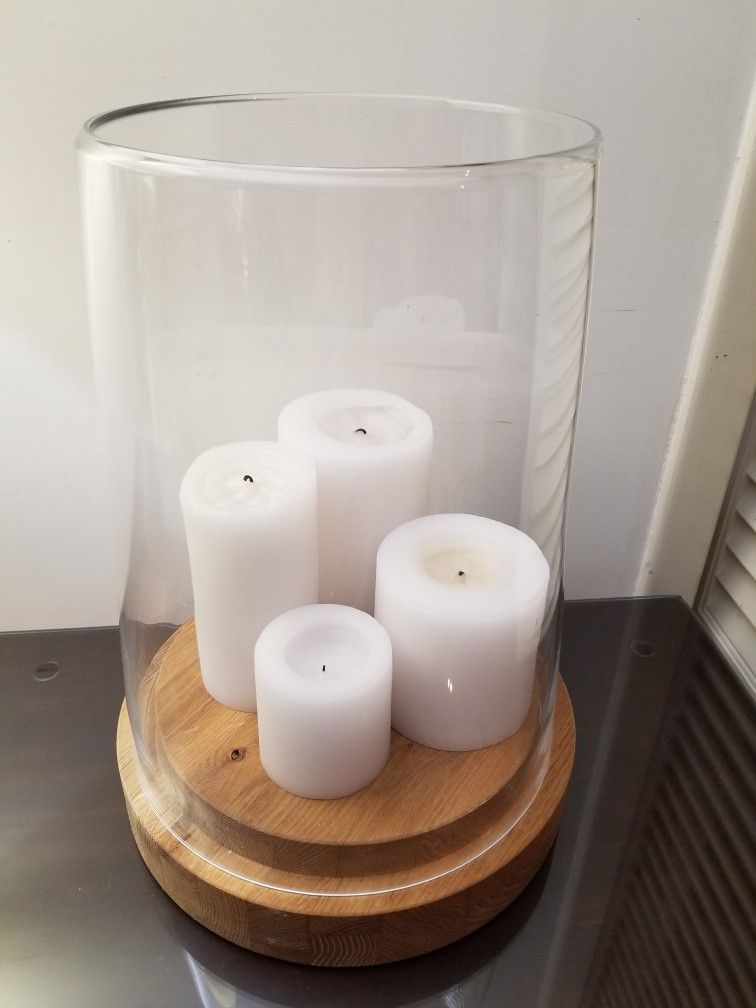 Crate & Barrel Hurricane Lamp