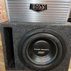 Subwoofer And Amp