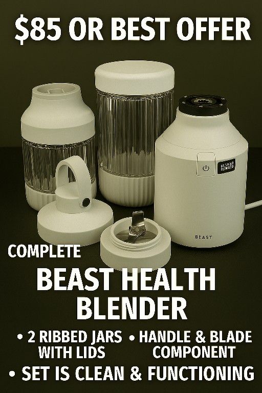 π§ BEAST Health Blender System β $85 OBO
Premium Modular Design | Complete Set | Clean & Ready