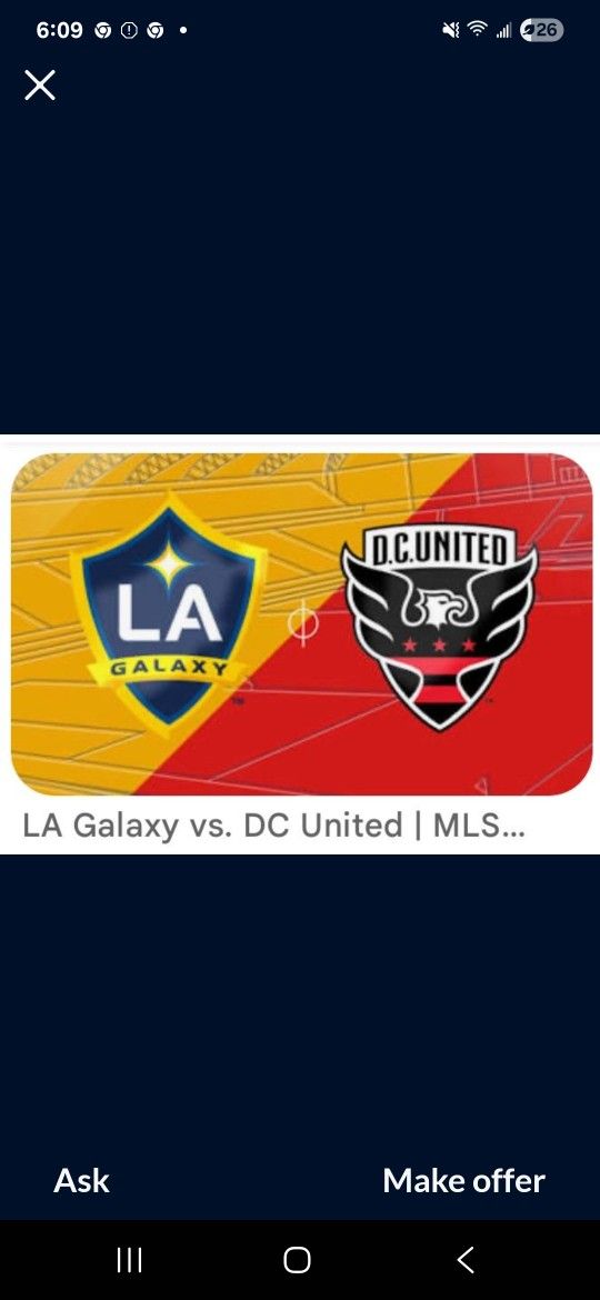 La Galaxy Vs. DC United