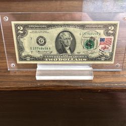 US Currency $2.00 Series 1976 First Day Of Issue!!!