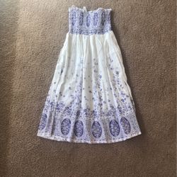 Purple And White Dress 