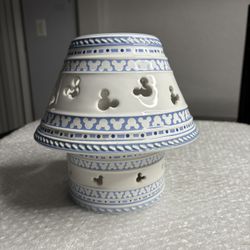 Disney Gourmet Mickey Mouse Ceramic Candle Lamp Shade Topper.