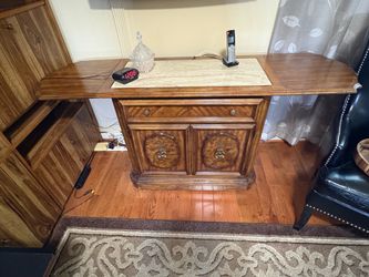 Buffet server with pop-up sides