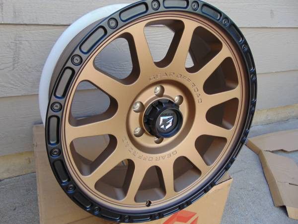 New Satin Bronze/Black 20X9 Gear Offroad Rims *6X5.5* *CHEVY* GMC* *TOYOTA TACOMA* *+18MM Offset*