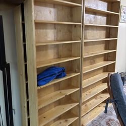 Four custom dvd/cd/vhs Wall Racks