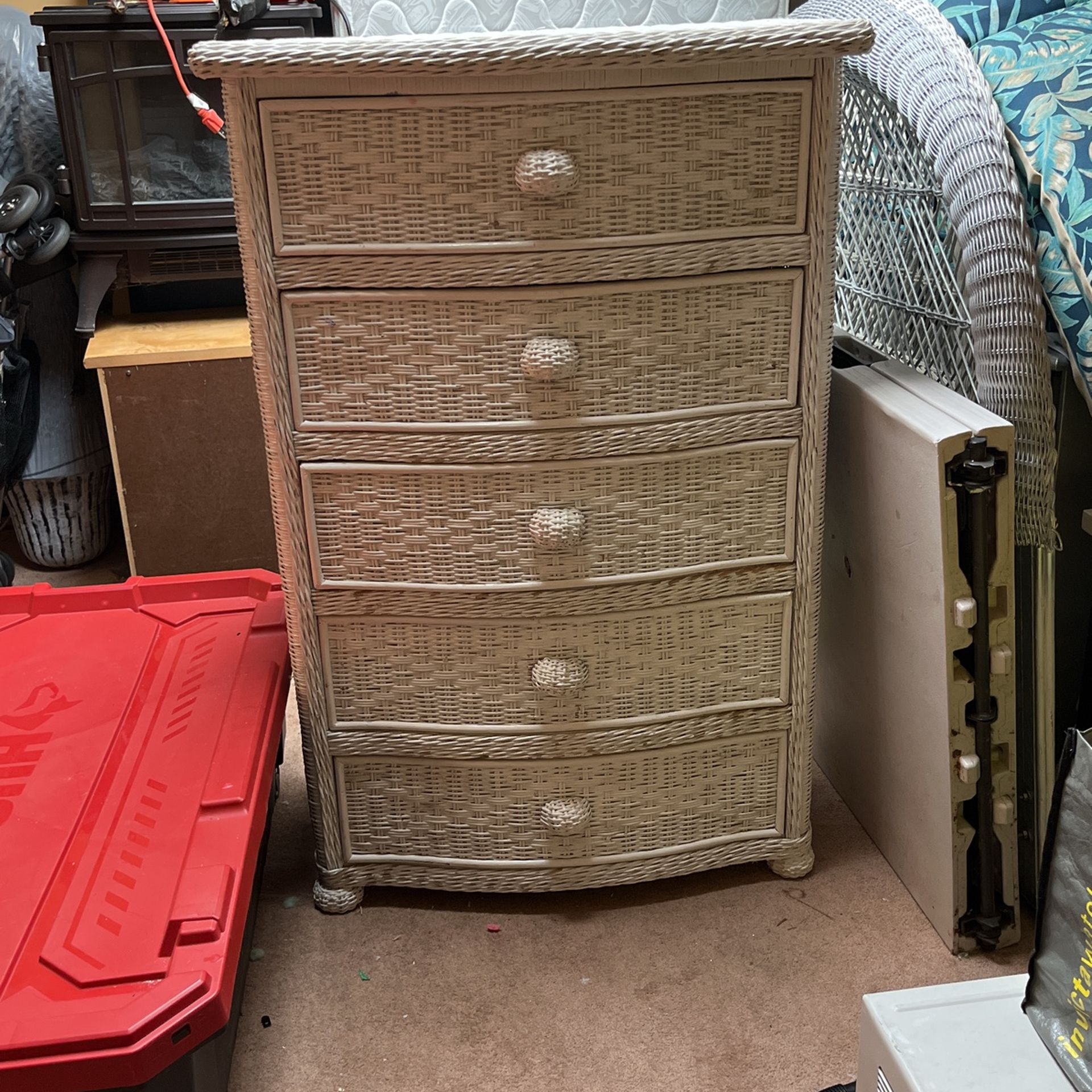 Wicker Dresser