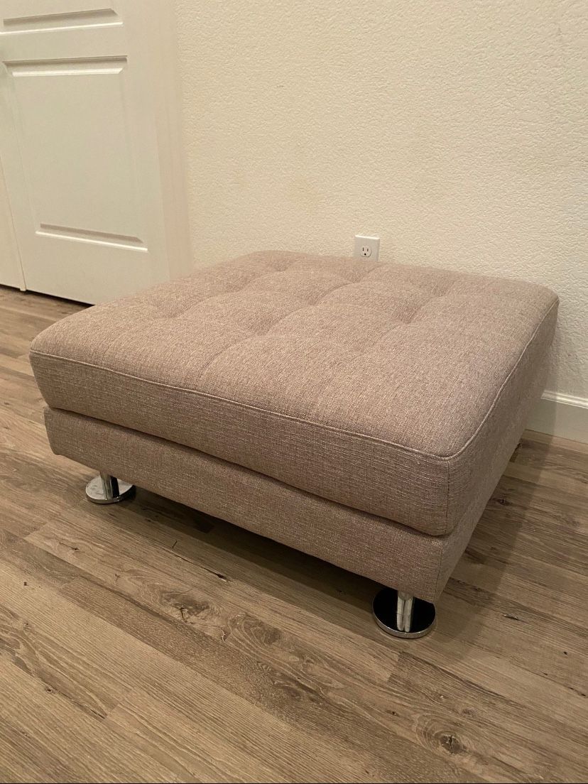 Almost Brand New Square Scandinavian Ottoman With Perfect Condition