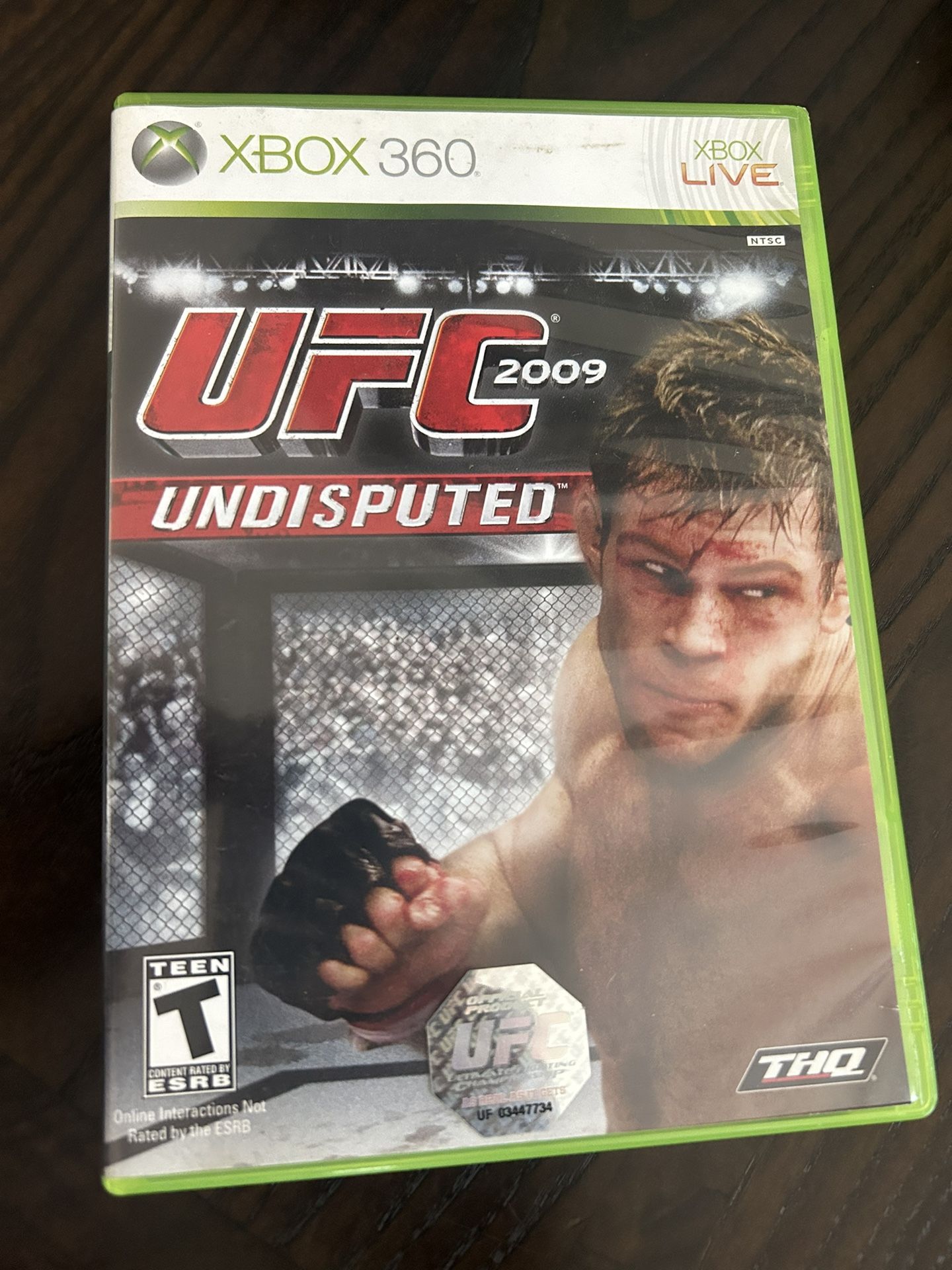 UFC 2009 Undisputed Game Xbox 360