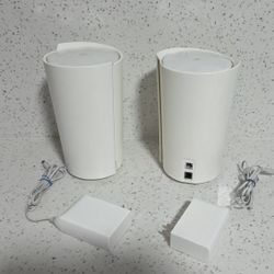 2x TP-Link AX6600 Deco Tri-Band WiFi 6 Mesh System(Deco X90) - Covers up to 6000 Sq.Ft, Replaces Routers and Extenders, AI-Driven and Smart Antennas