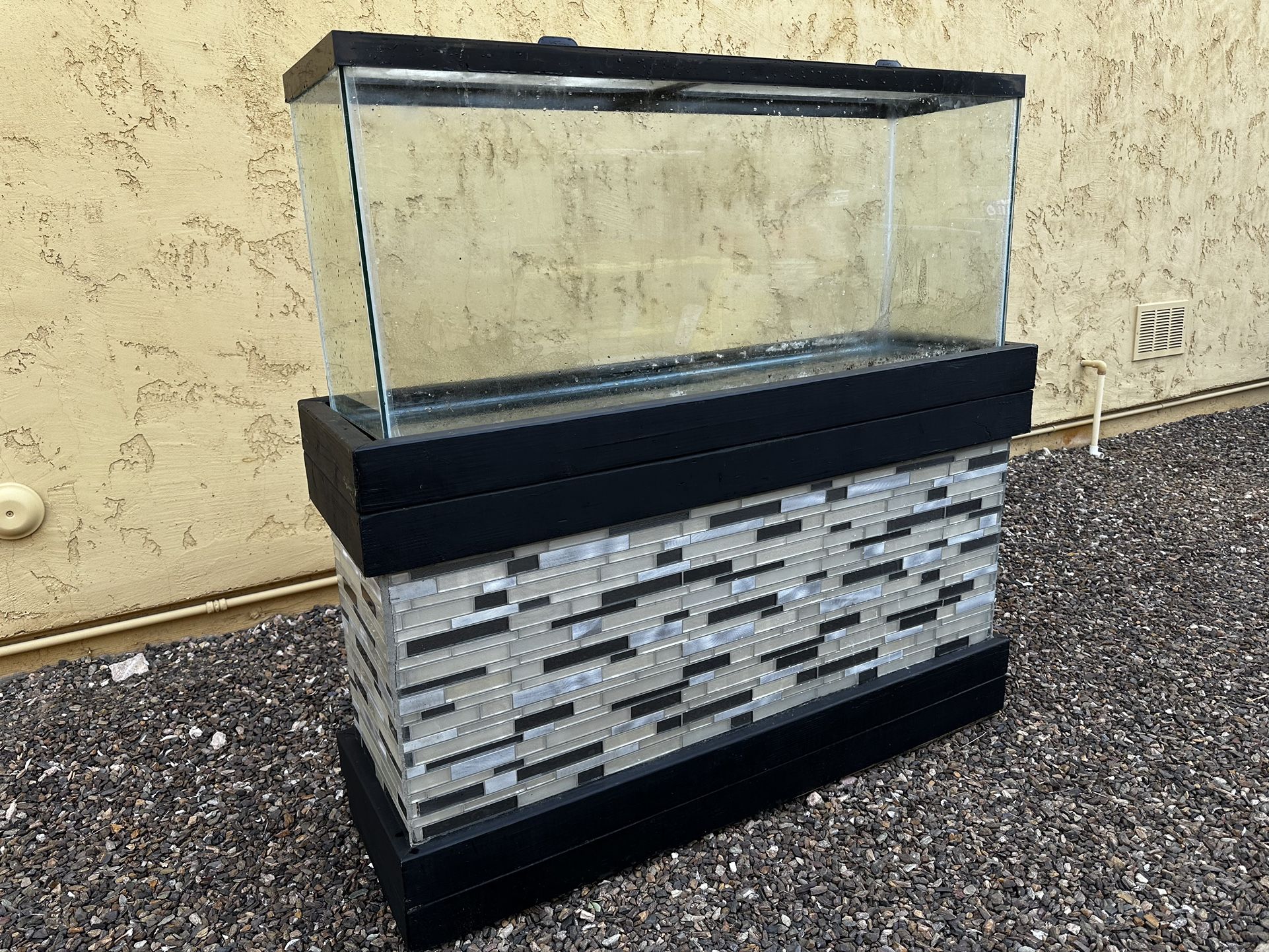 Standard 55g fish tank | aquarium | terrarium with custom stand and ...