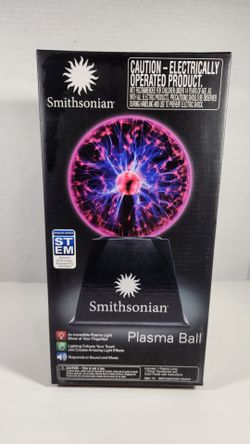 NEW SMITHSONIAN PLASMA BALL PHYSICAL SCIENCE STEM PLASMA LIGHT SHOW