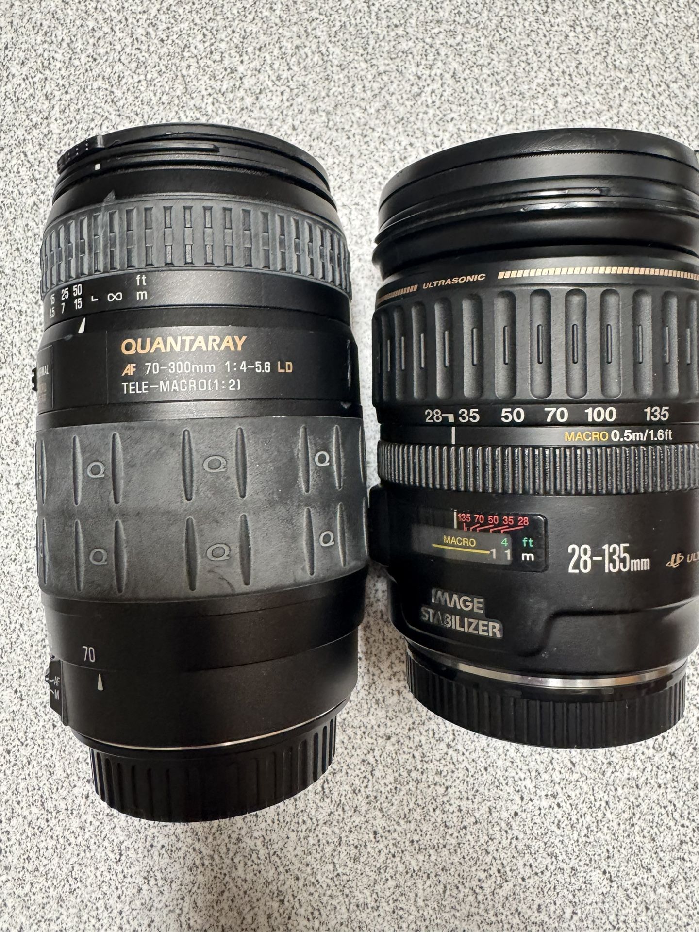 Cannon And Quantaray Lense