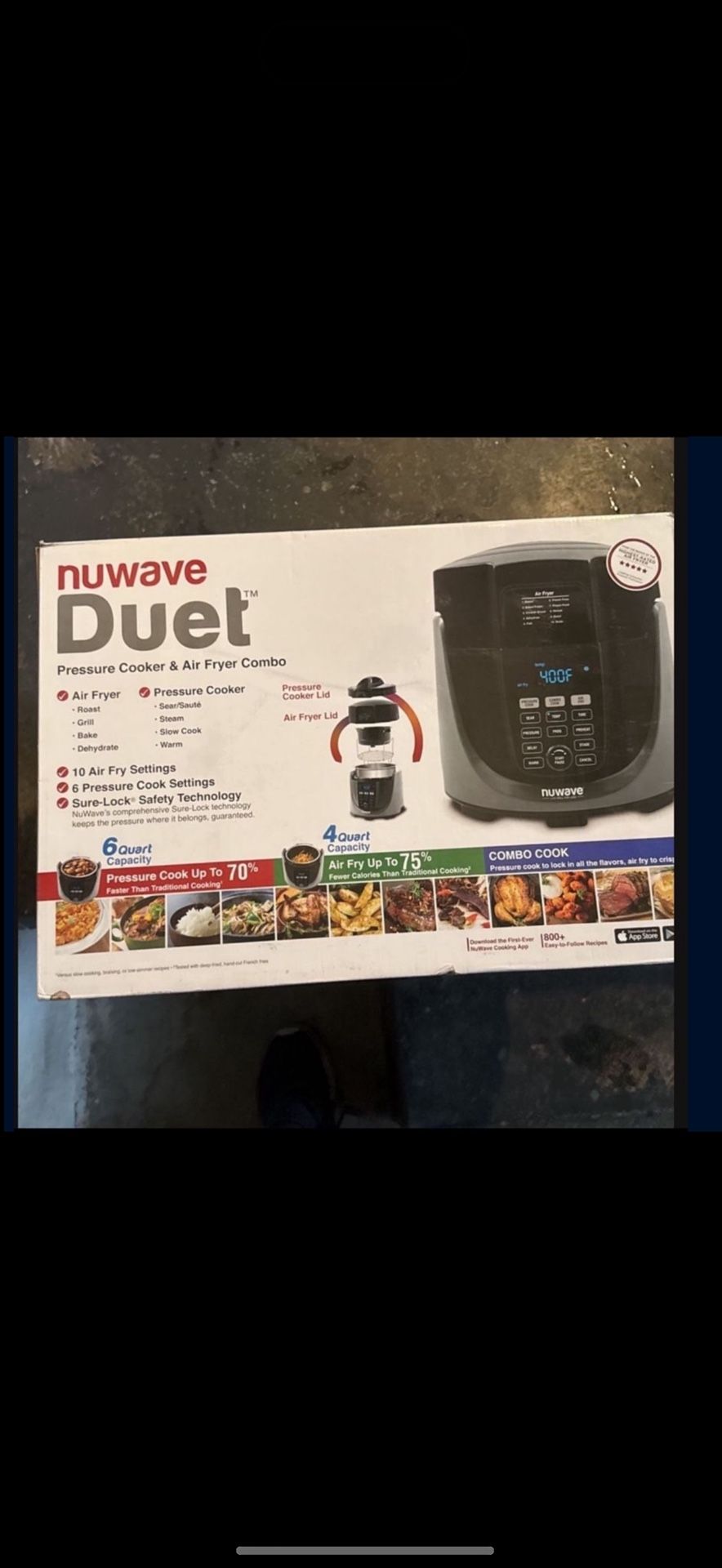Nuwave Duet Pressure Cooker And Air Fry Combo