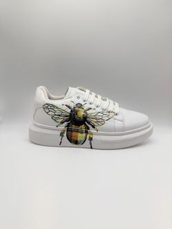 Brand New Custom Bumblebee Women Fashion Sneaker Platform Comfortable Size 7.5