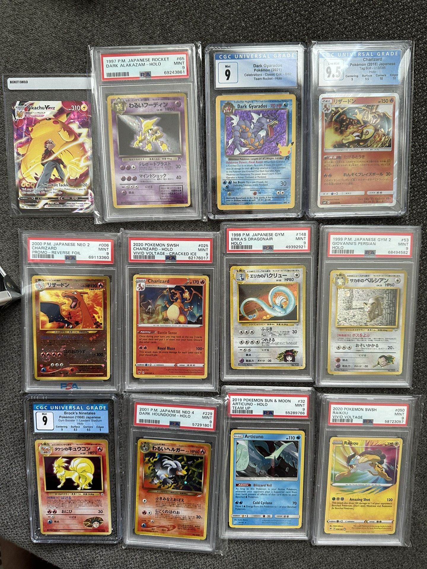 Vintage Pokemon Cards Graded CGC Psa 