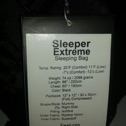 Brand new sleeping bag