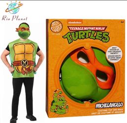 Adult Teenage Mutant Ninja Turtle Michelangeo Ben Cooper Costume w/Mask One SizeAdult