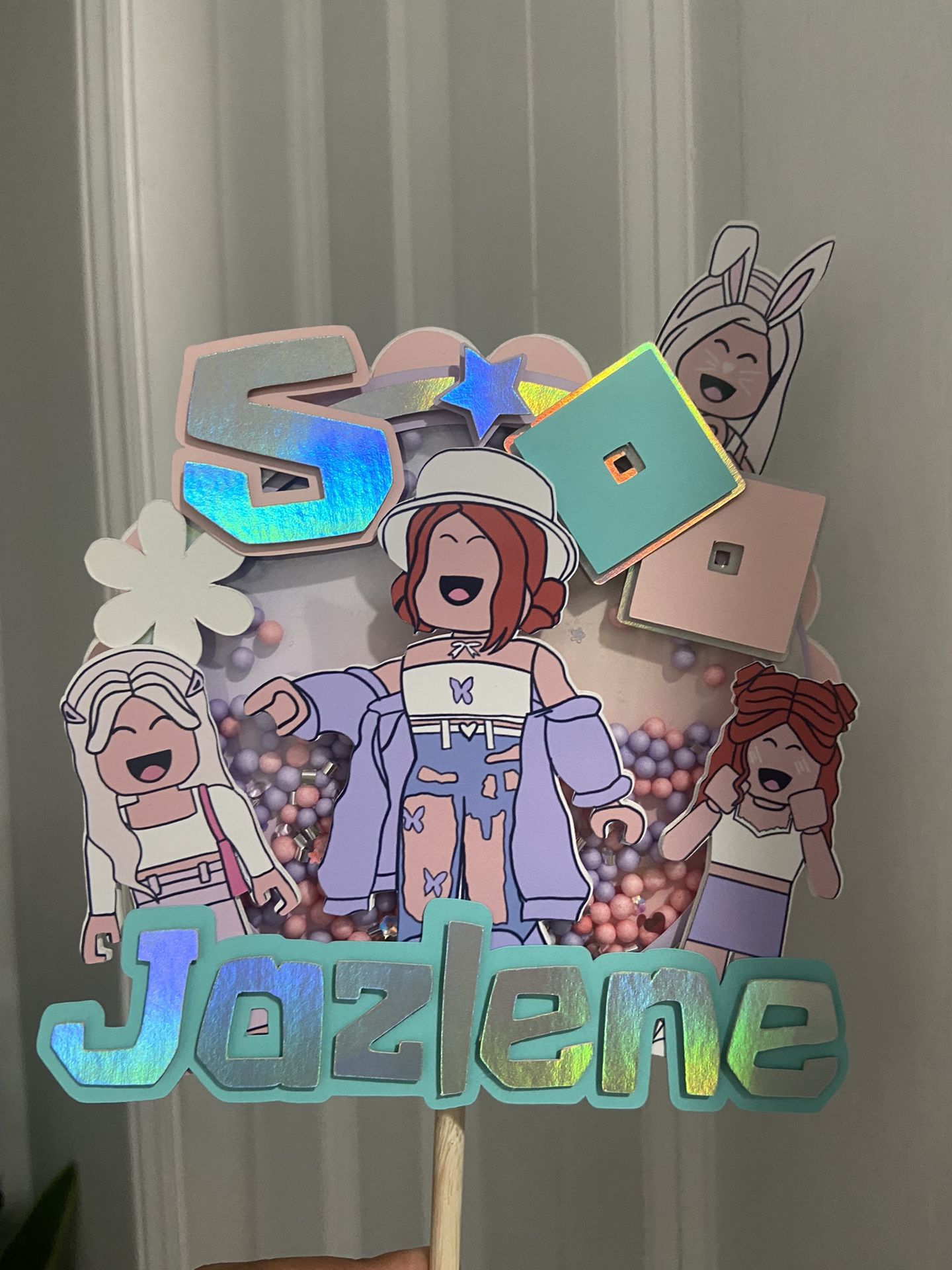 Roblox Cake Topper