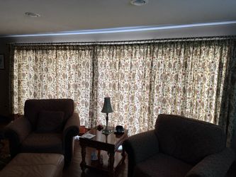 Lined Curtains For Big Window - 2 Panels