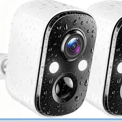 New Security Cameras Wireless Outdoor, 2K Battery Powered Came 