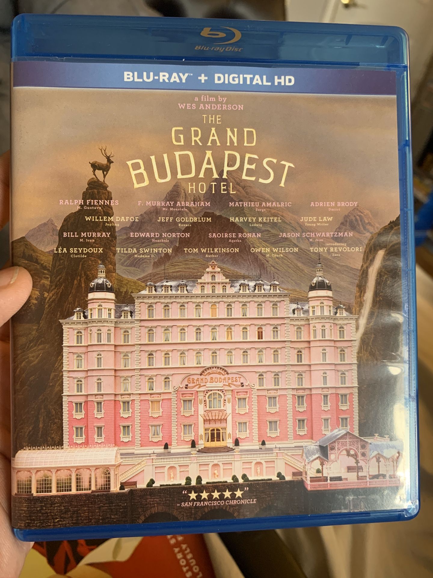 The Grand Budapest Hotel Blu Ray *Wes Anderson*