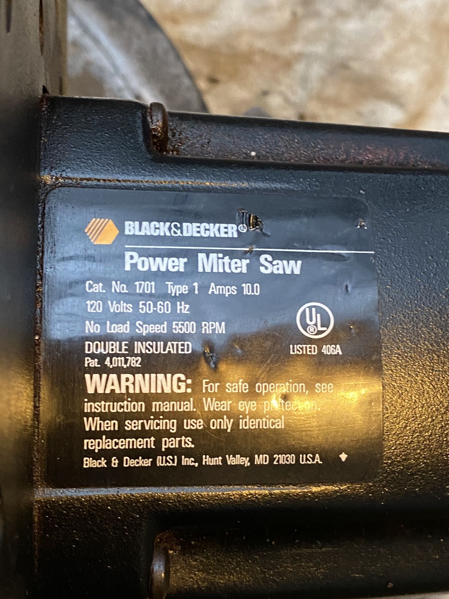 Black & Decker BT1500 10-Inch Compound Miter Saw for Sale in North  Charleston, SC - OfferUp