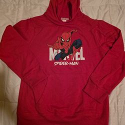 Boys SPIDER-MAN (RED) Pull Over Hooded Sweatshirt