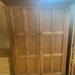 Desk With Storage & Folding Table 