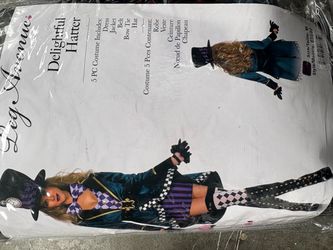Leg Avenue Delightful Hatter Costume Size M