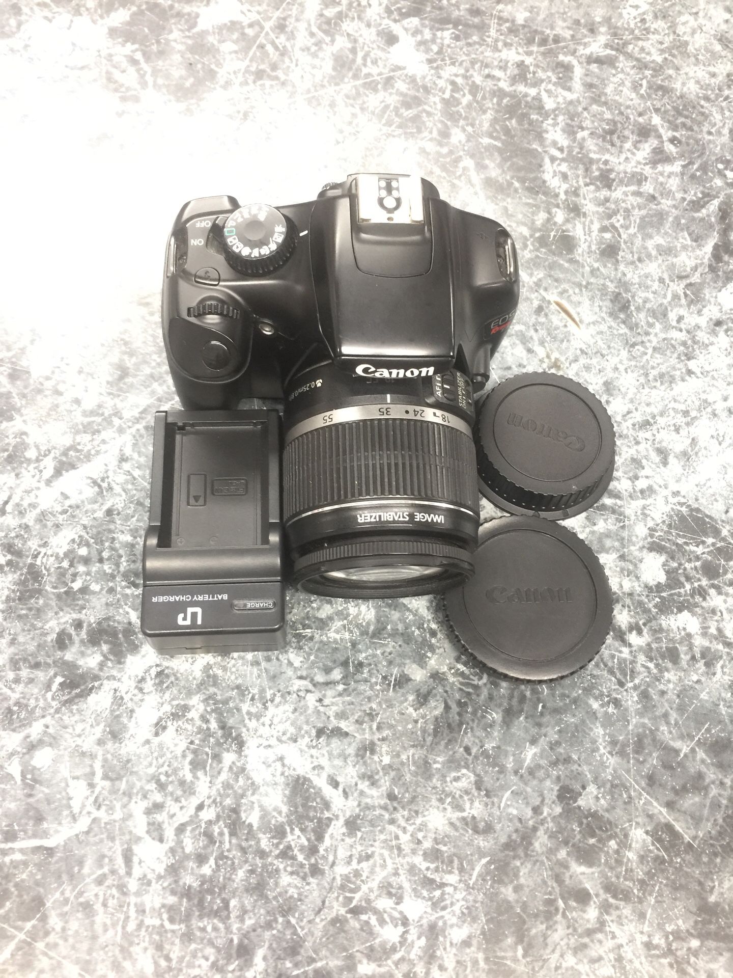 Canon T3 camera with accessories