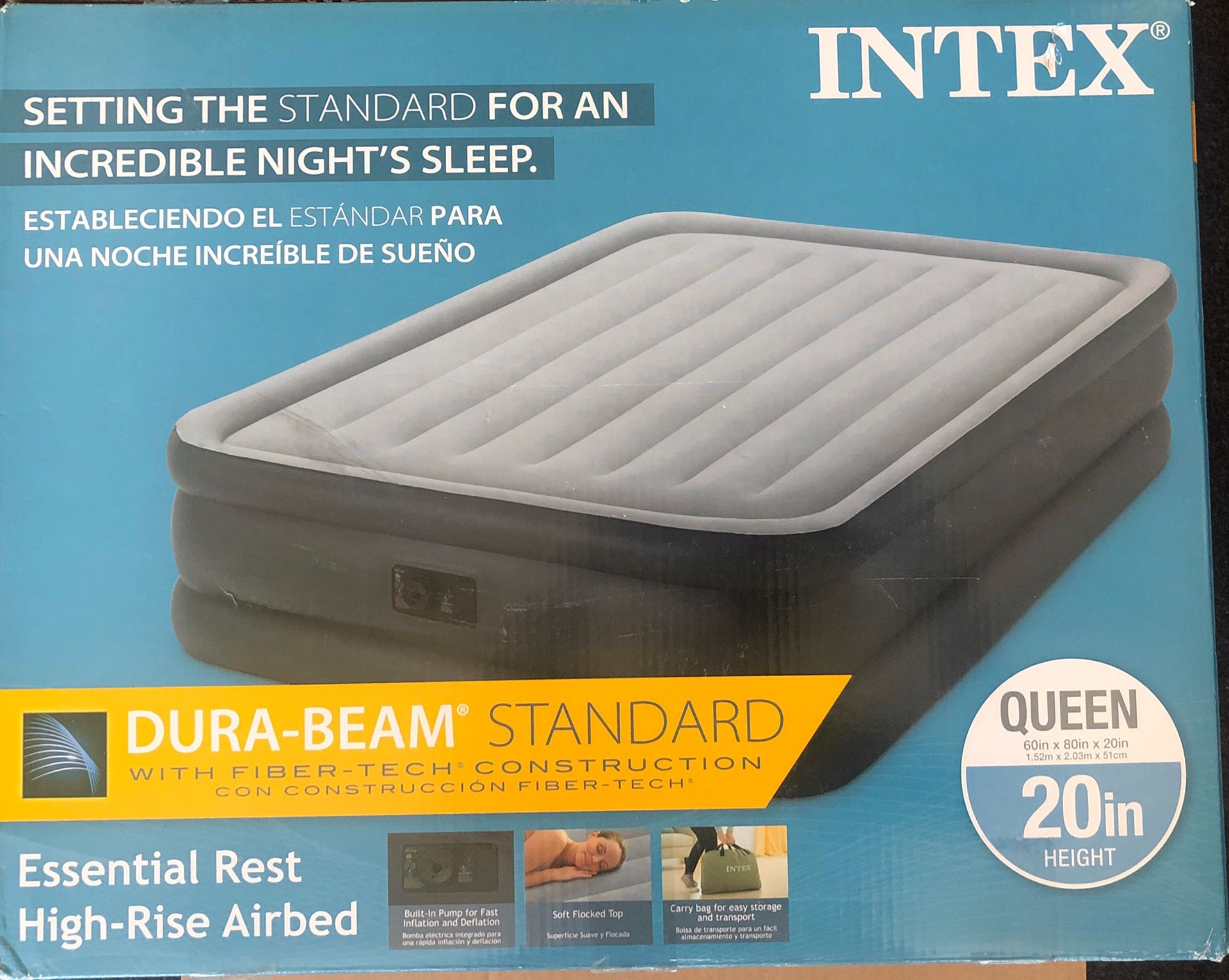 Intex high rise air bed