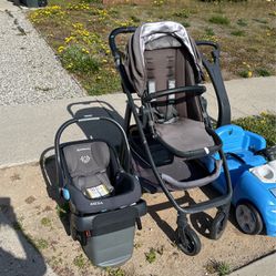 Uppa baby Cruz Stroller And car seat