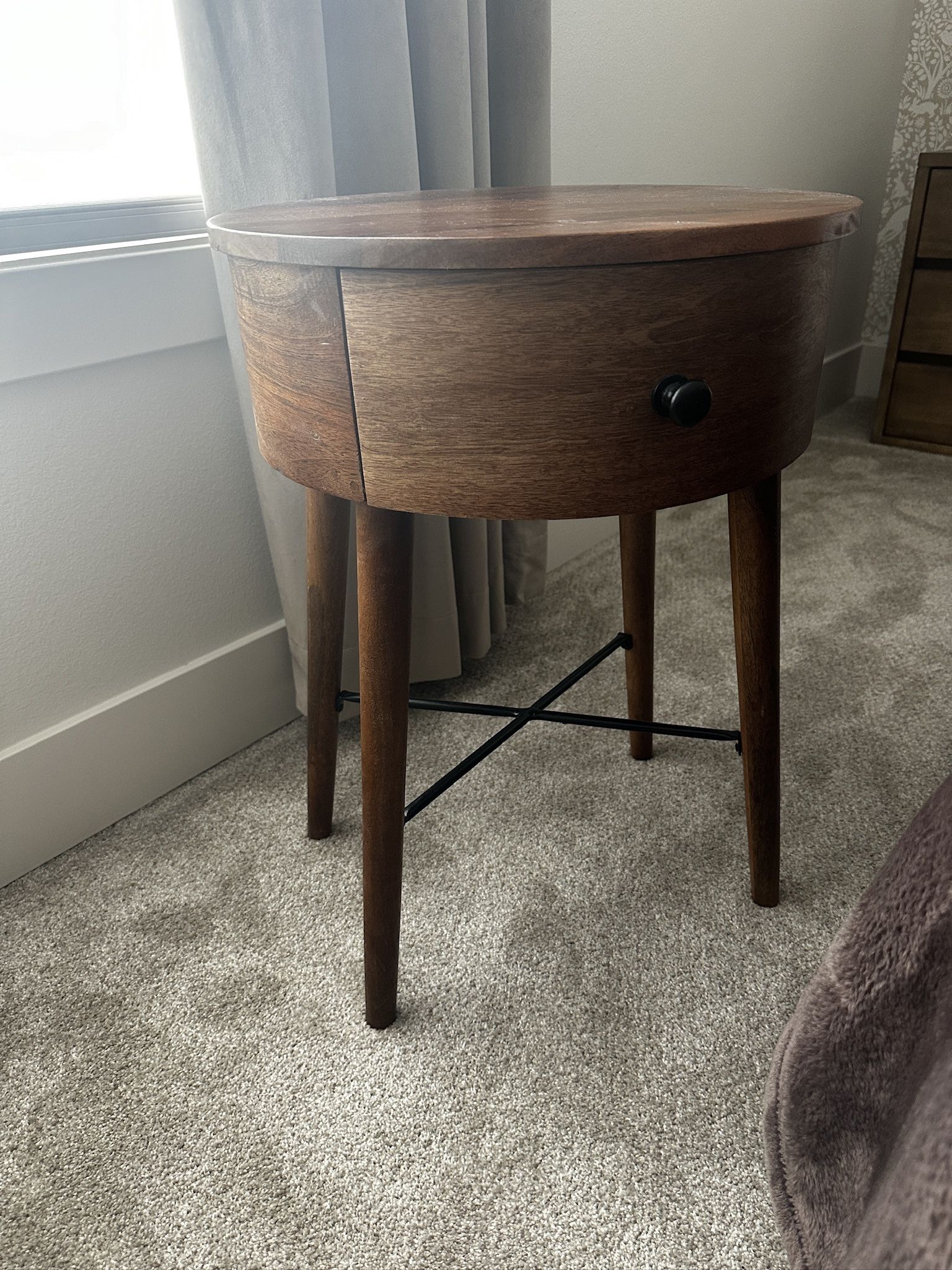 Wood End Table