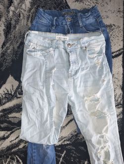 6 & 7 Ripped Denim Jeans