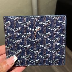 Goyard Blue Patterned Wallet