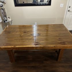 WOOD DINNING TABLE 