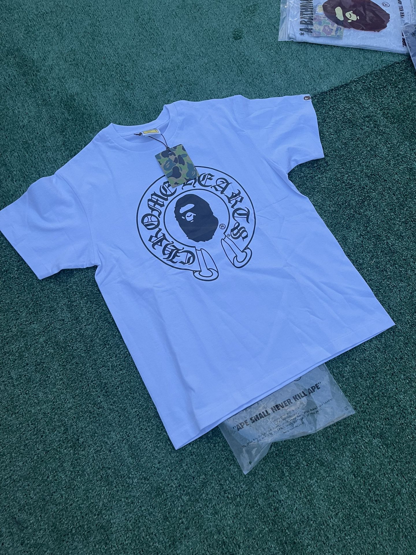Brand New Chrome Hearts/bape T Shirts