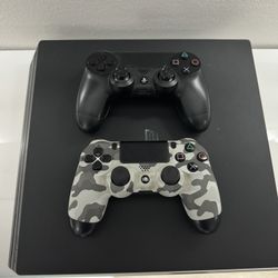 PS4 Slim & 2 controllers $200