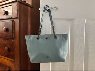 Coach blue gray shoulder bag