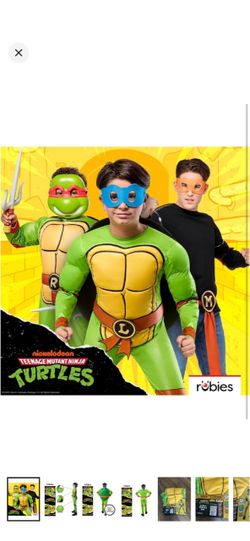 NICKELODEON Boys Teenage Mutant Ninja turtles 4-in-1 turtle Halloween set size L