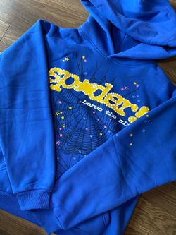 Sp5der TC Hoodie Blue