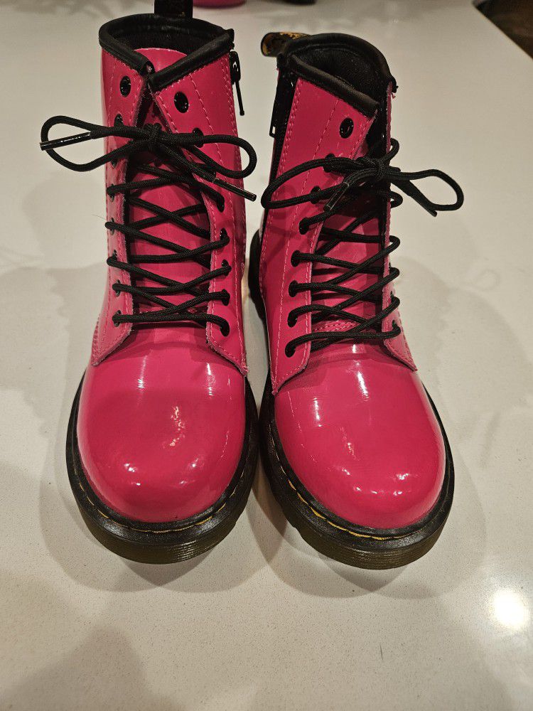 Pink Patent Leather Doc Martens